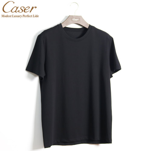 caser凯撒男士短袖T恤纯棉圆领中老年老头衫2025新款夏AM01-F537