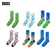 潮流新风尚 Happy Socks 多巴胺男女秋冬个性 创意图案小众袜子