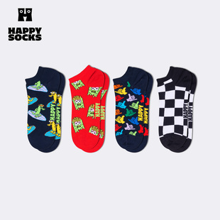 【2026新款】Happy Socks个性百搭透气舒适袜子时尚踝袜潮牌短袜