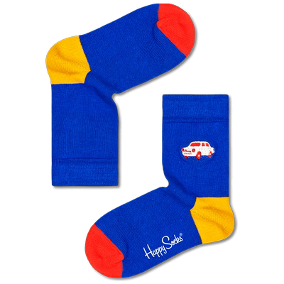 HappySocks童袜秋季款可爱时尚袜个性拼色外穿中筒袜男女童宝宝袜
