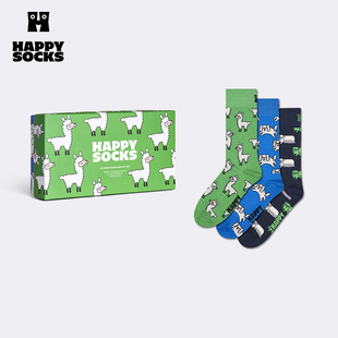 【25秋冬款】Happy Socks送礼男女朋友小动物袜子创意礼盒中筒袜