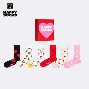 Socks春夏款 Happy 爱之物语棉袜中筒袜2双装 母亲节礼物 礼盒