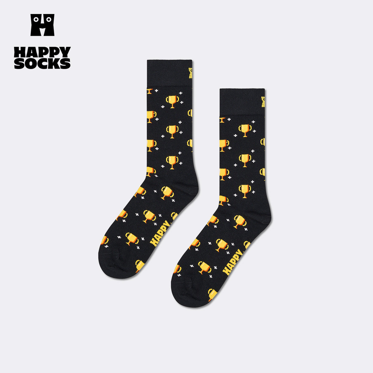 【春夏款】Happy Socks潮牌创意游戏冠军图案袜子小众中筒袜