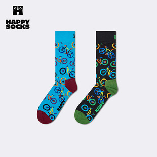 【25秋冬款】Happy Socks潮牌个性创意图案袜子设计师百搭中筒袜