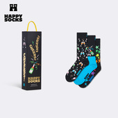 Happy 25秋冬款 Socks礼盒袜子送男朋友创意图案酒瓶中筒袜潮