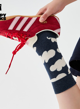 【自然系列】Happy Socks潮牌2025新品袜子多巴胺个性创意中筒袜