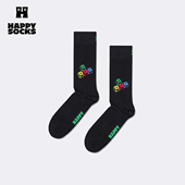 创意图案袜子百搭键盘中筒袜 Socks潮牌个性 25秋冬款 Happy