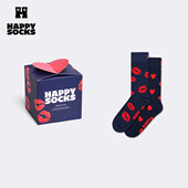 Happy 情人节礼盒 Socks潮牌春秋袜子情侣亲吻送礼物中筒袜