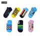 潮牌春夏款 Happy Socks个性 子女男薄荷曼波黑白袜短袜ins短袜女