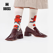 袜 Socks动物系列袜子女男中筒袜多巴胺时尚 25春秋款 Happy