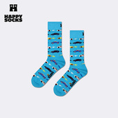 图案袜子创意百搭中筒袜 Socks潮牌多巴胺个性 25秋冬款 Happy