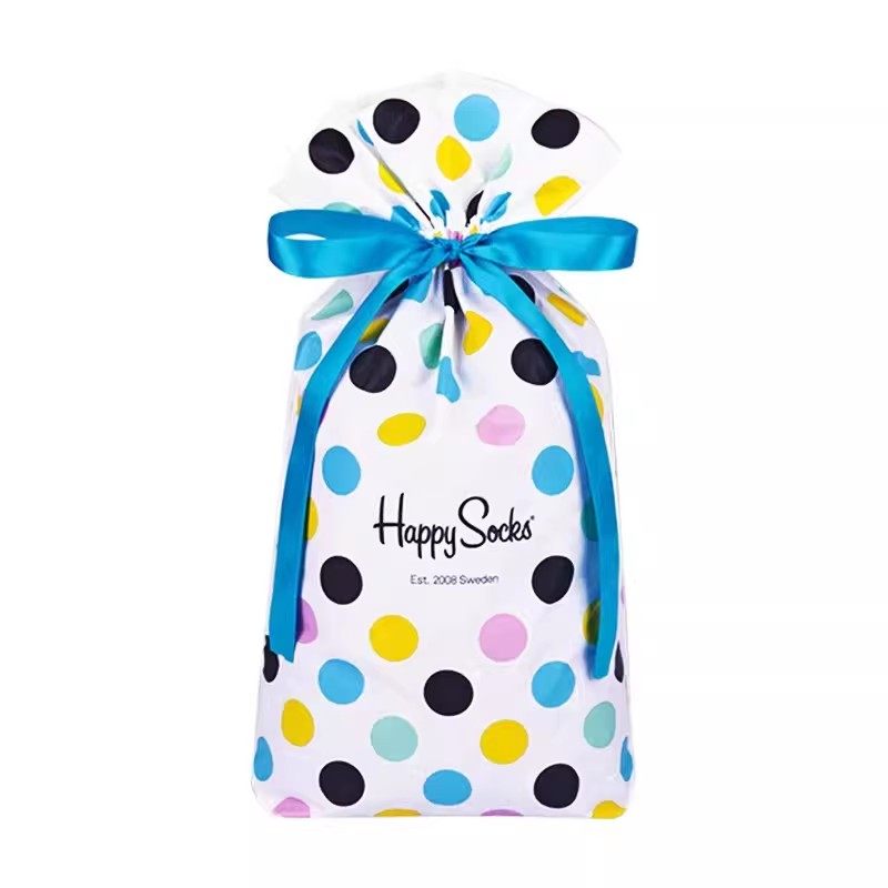 Happy Socks【波点抽绳袋】送礼送人专用,女士内衣/男士内衣/家居服,一次性袜子,淘宝优惠券,粉丝福利购,淘宝优惠卷