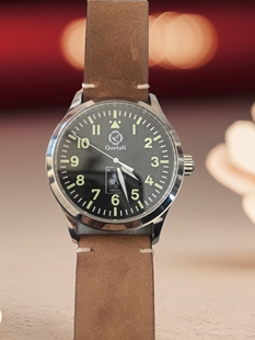 Quetafi男士梅花A手表国产夜光防水精钢指针式机械手表美优达机芯