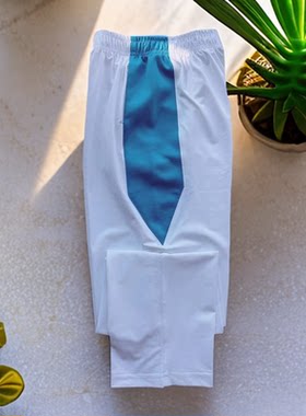 西安高新一中四季款天蓝浅蓝蓝天白云校服裤子直筒运动裤大码宽松