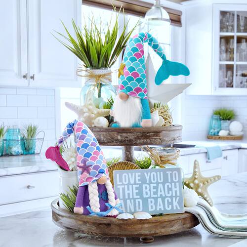 Summer Mermaid Faceless Doll Christmas Doll Ornament圣诞娃娃