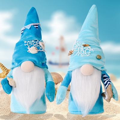Christmas ornament figurine ocean faceless doll decoration