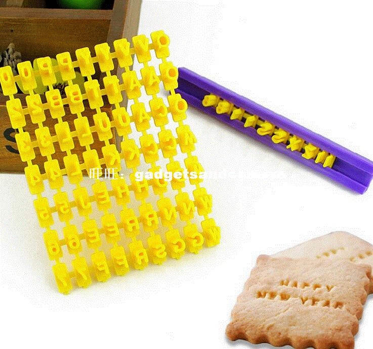 Alphabet Letter Number Biscuit Cookie Cutter Press Stamp Emb