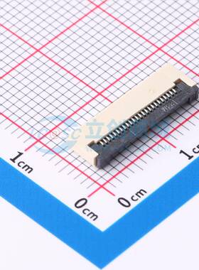FFC/FPC连接器 FPC-0.5FX-24PWCR-H20 SMD,P=0.5mm,卧贴 翻盖式 2