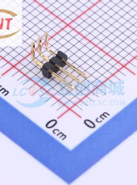 1.27mm 1*3P弯插 排针 X1311WR-03J-C26D40 插件 方针 XKB/星坤