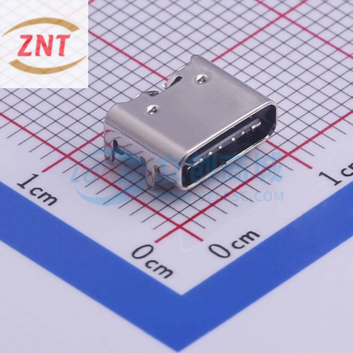 USB连接器 TYPE-C 6PIN SMD贴片 TYPEC母座图片