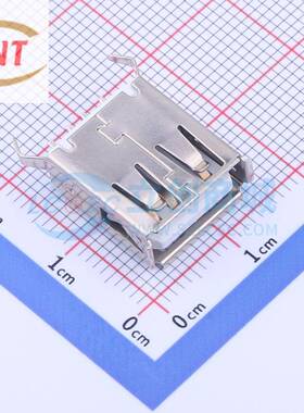 USB连接器 USB-101-W-FE环保 直插 Type-A母座 HOOYA/皓宇电子