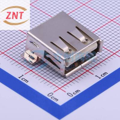 USB连接器 U-USBAM04P-F000 SMD 母 卧贴 原装 电子元器件配单