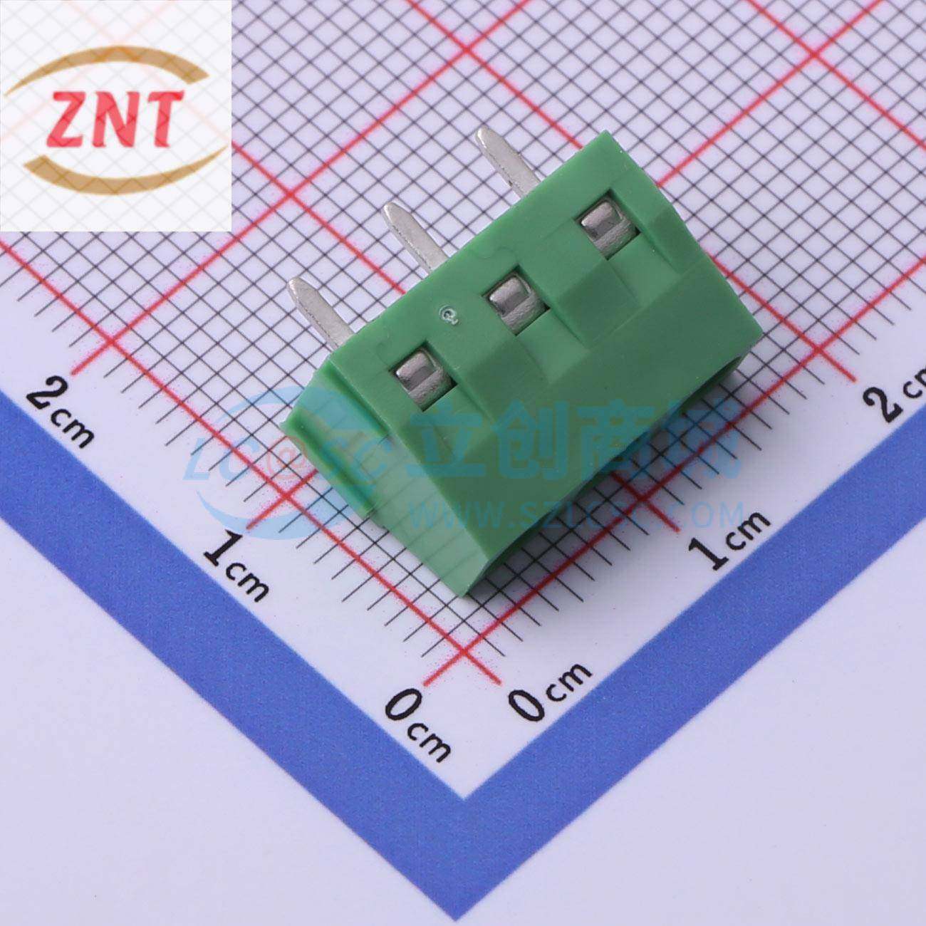 螺钉式接线端子 DB127V-5.08-3P-GN-S P=5.08mm 电子元器件配单