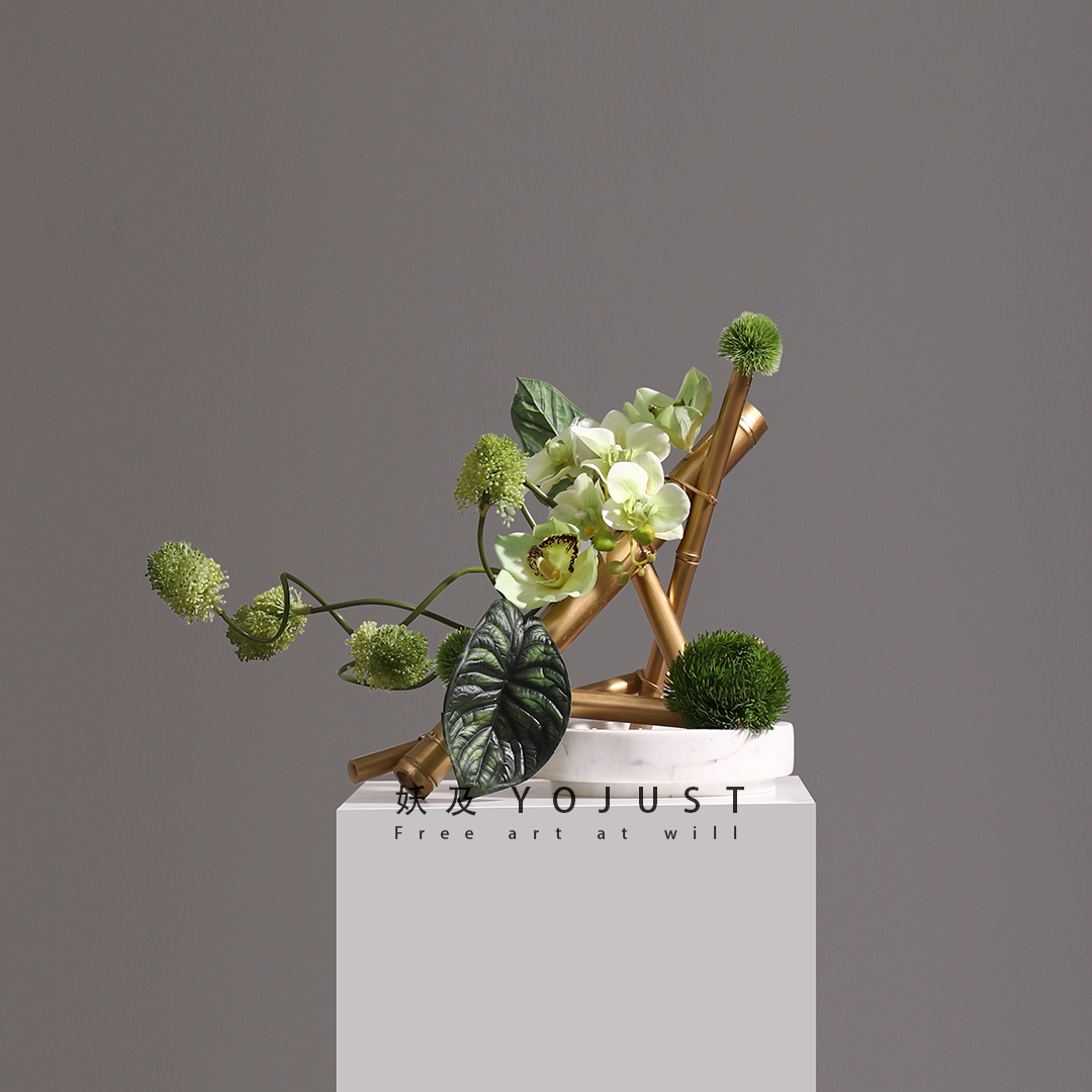 新中式氛围感花器样板间酒店民宿