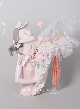 手捧花化妆间摆件妖及树脂