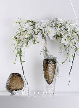 妖及北欧琉璃花器酒店水波纹装置