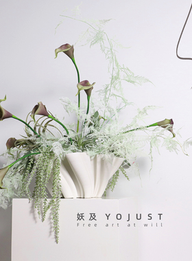 妖及简约北欧花艺样板间陶瓷