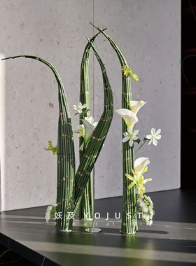 妖及绿色系端景台艺术装饰装置