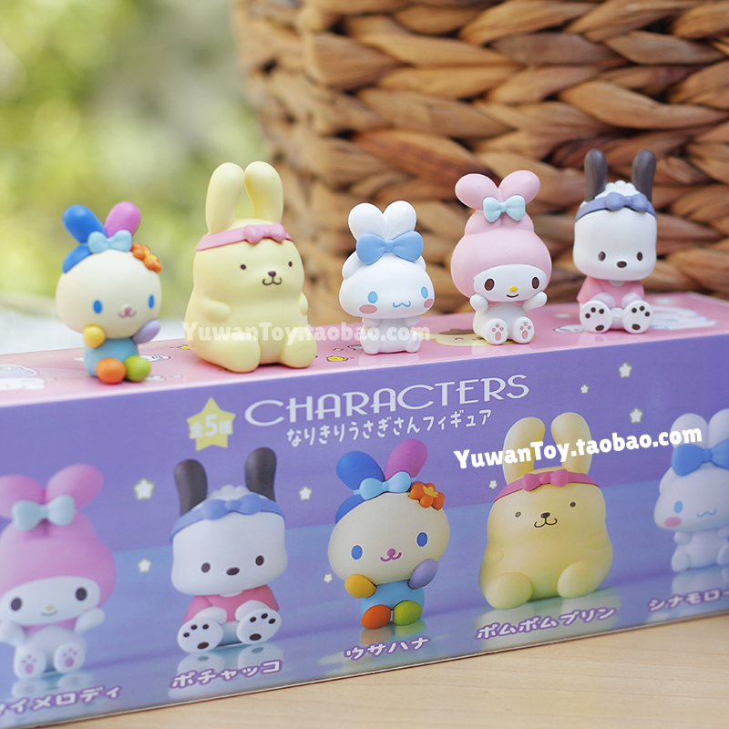 布丁狗可爱蝴蝶发带造型盲盒手办