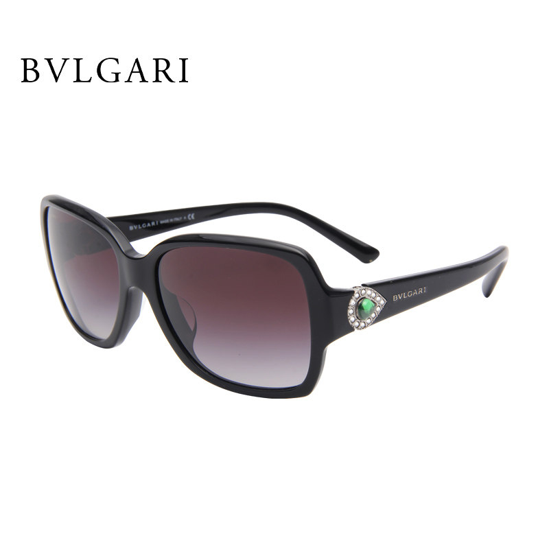BVLGARI/宝格丽复古墨镜镶钻女夏出游拍照太阳眼镜正品保证8119BA