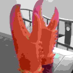 搞笑恶搞怪可爱小龙虾 螃蟹爪子乳胶手套 大钳子虾兵蟹将道具耐用