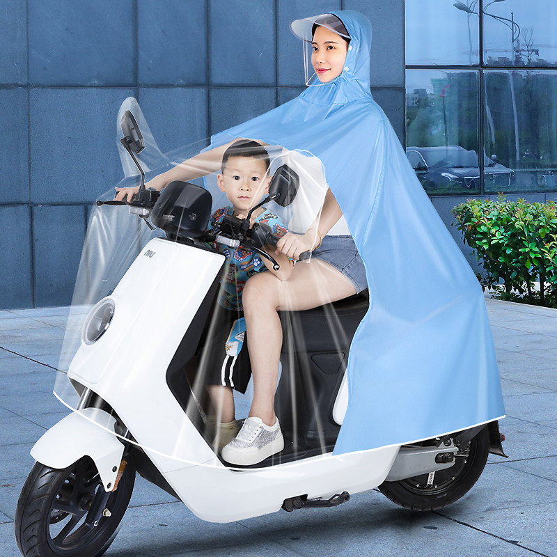 雨衣电动车男女款摩托 托电动车亲子单双人专用长版全身防暴雨雨