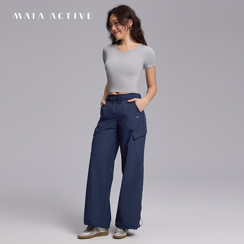 MAIAACTIVE宽松工装阔腿运动裤