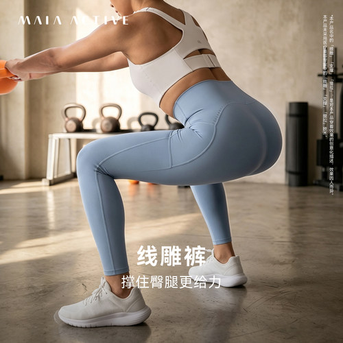 MAIAACTIVE线雕裤紧身瑜伽裤