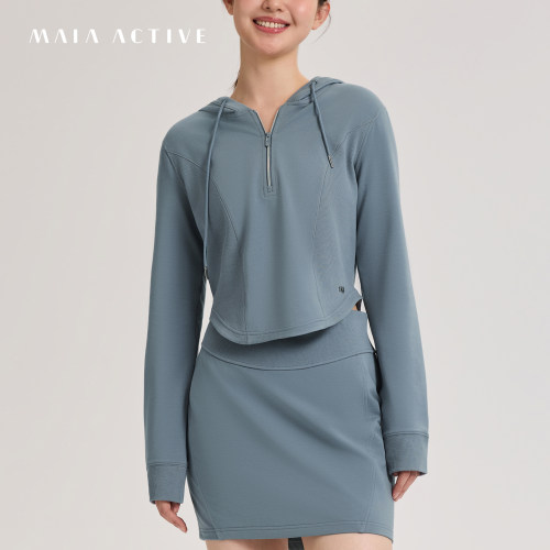 MAIA半拉链连帽休闲瑜伽卫衣