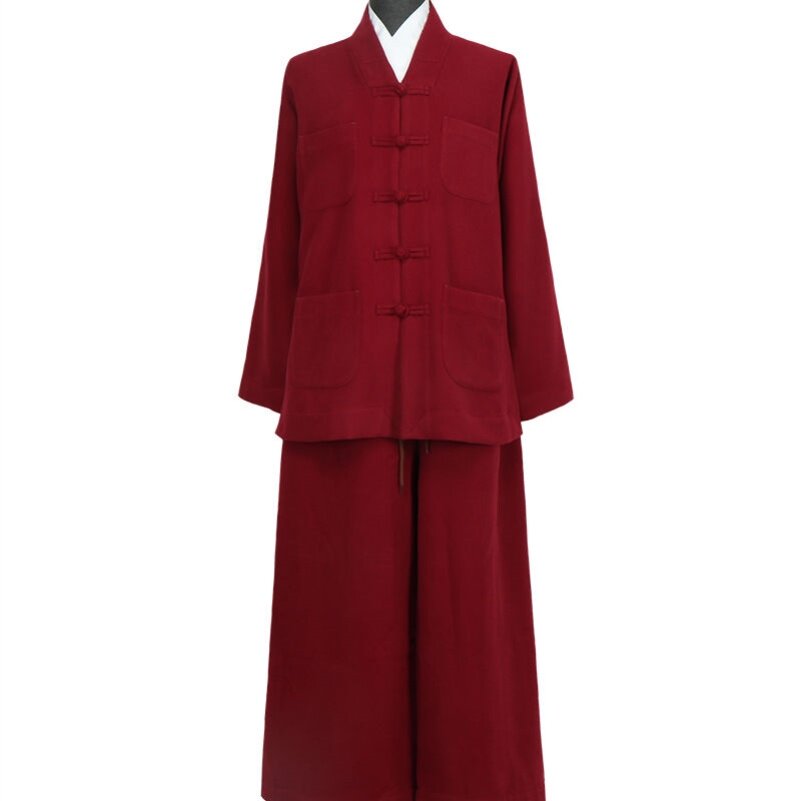 特价僧服短褂小褂套装厚毛呢冬季加厚保暖出家人和尚僧衣秋冬款男