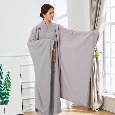 新款高档广袖海青出家师父多丽丝大袖僧袍男女和尚比丘尼僧衣僧侣