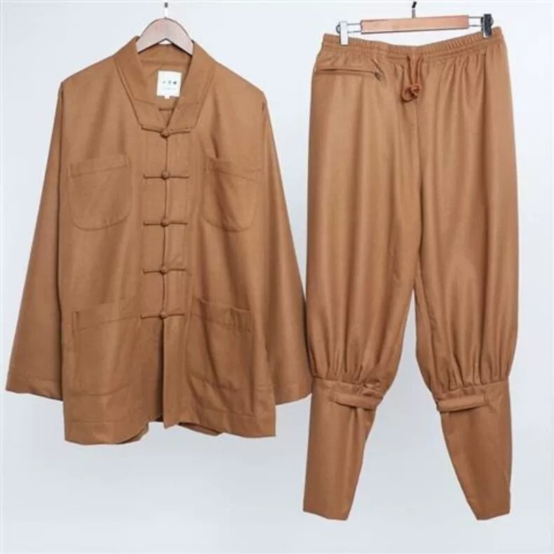 特价僧人秋冬保暖加厚僧服短褂免绑腿和尚服毛呢小褂比丘尼冬季僧