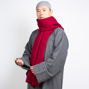 特价出家僧人围巾冬季加厚保暖围脖僧服藏式披风密宗和尚围巾披肩
