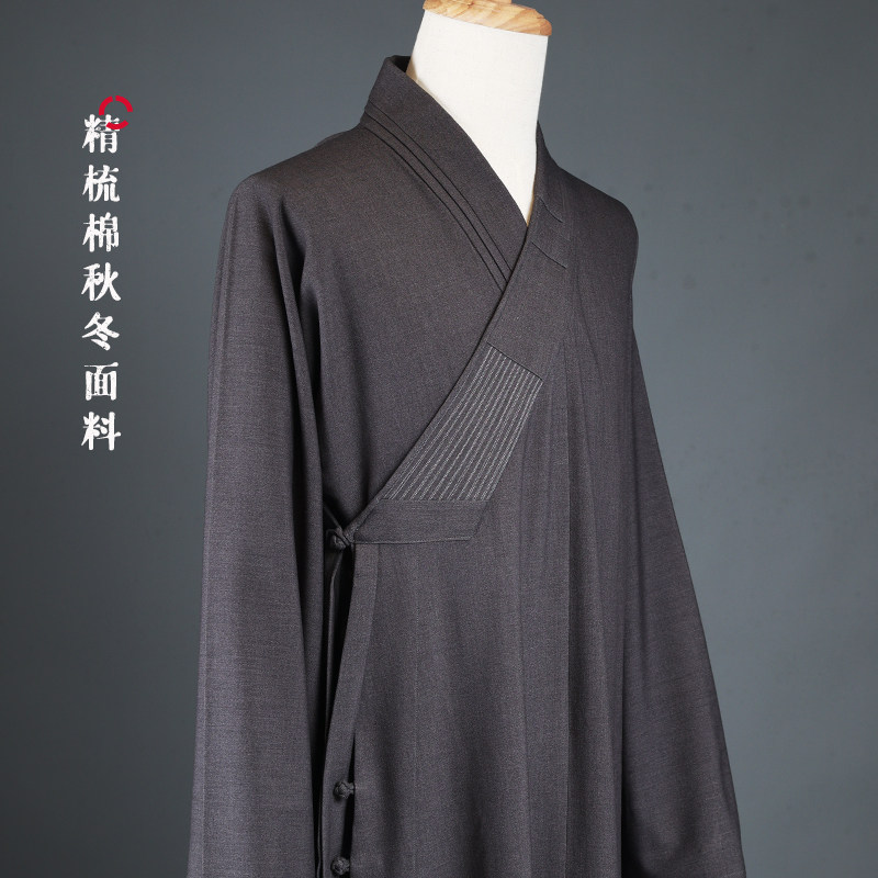 特价秋冬精梳棉僧服长褂 垂顺冬季大褂僧袍棉衣秋款出家人保暖僧