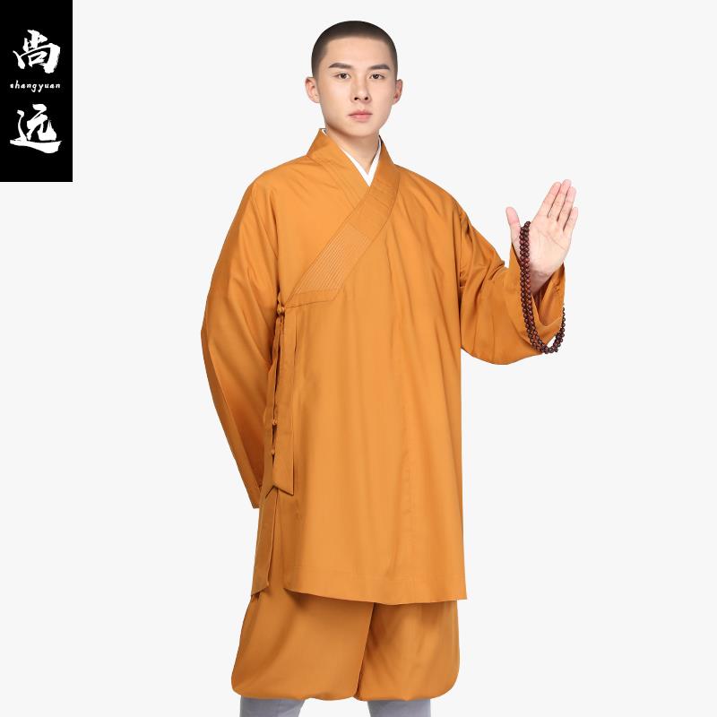 新款尚远TR棉僧服长褂短褂罗汉褂僧装长衫僧衣大褂四季僧袍僧侣服