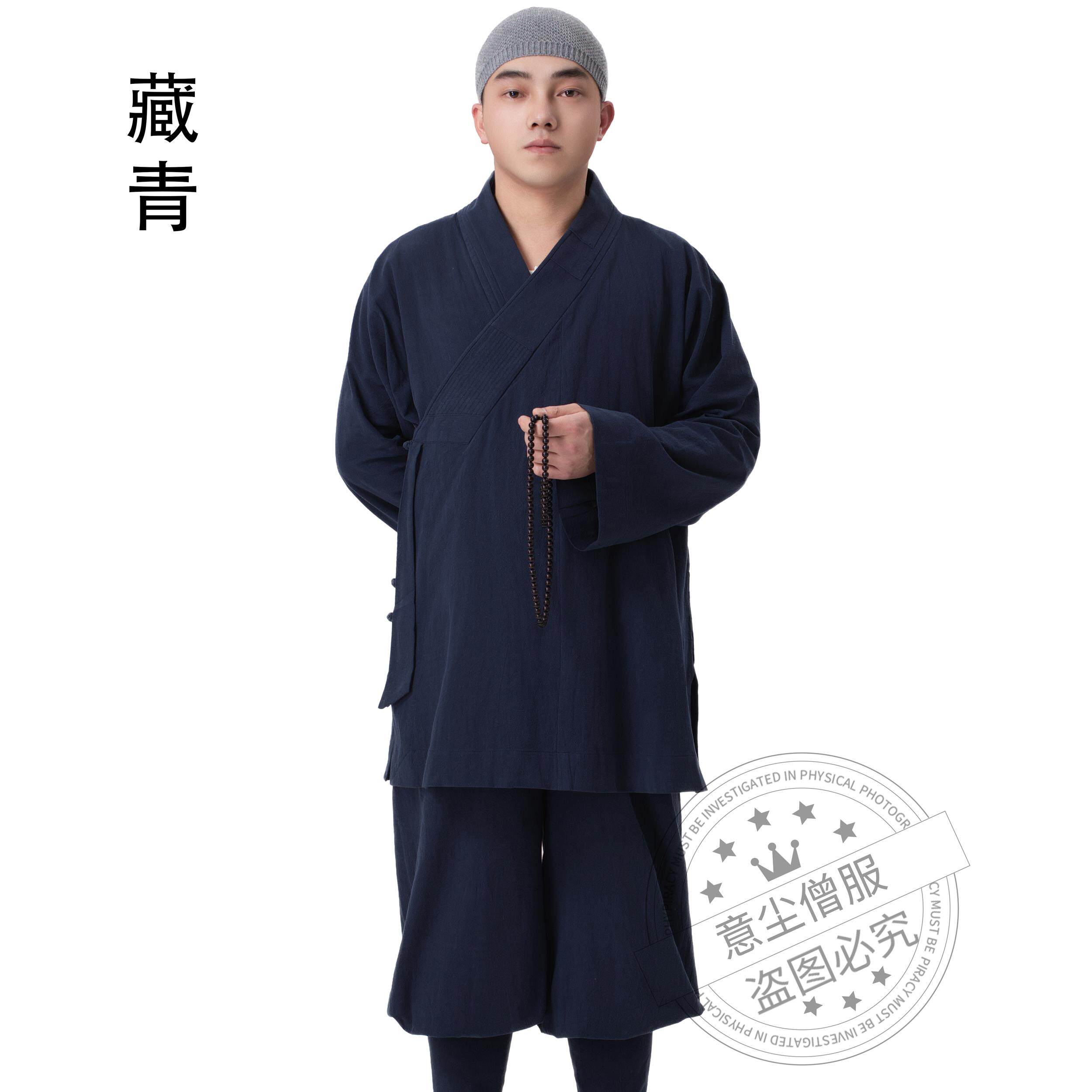 新款春秋季僧服罗汉褂小褂僧人四季短褂套装和尚服罗汉衫出家人僧