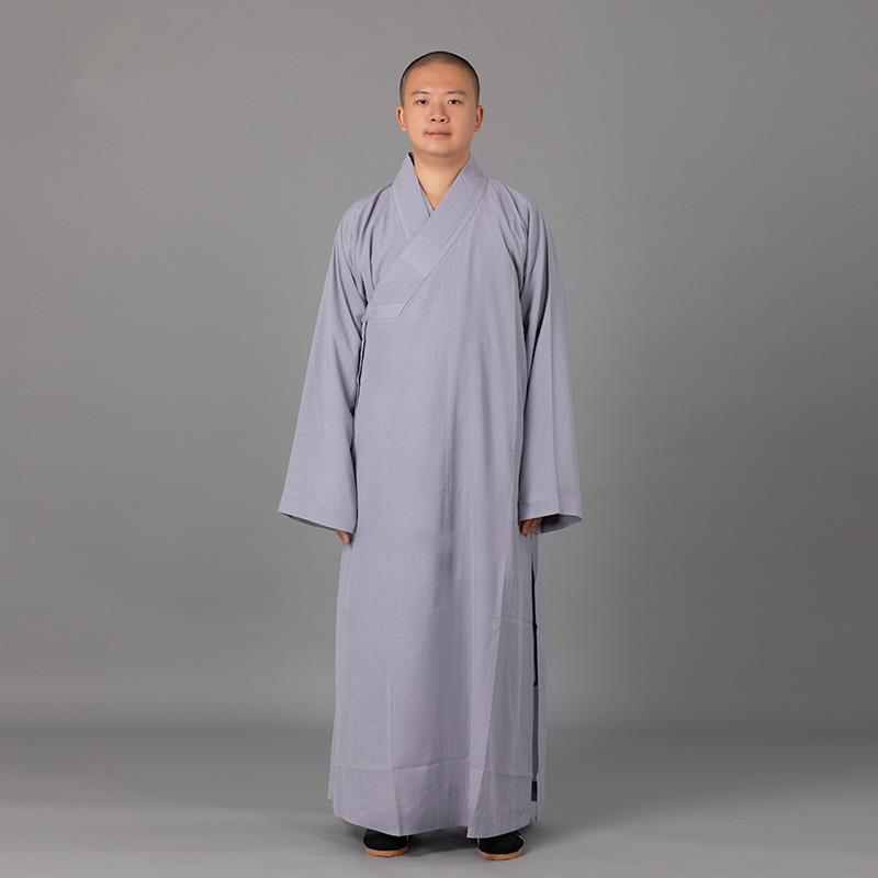 新款夏季僧服长褂男女薄款纯棉布出家僧人衣服耐洗抗皱僧袍和尚服