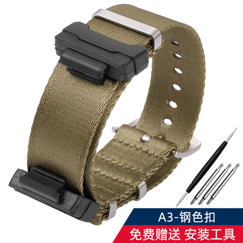 2025新款代用适用于适用g-shock卡西欧帆布表带GA110/GA400 DW560