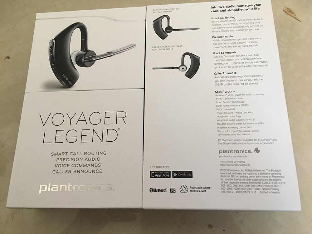 Plantronics/缤特力 Voyager Legend精装版 通 降噪蓝牙耳机 声控