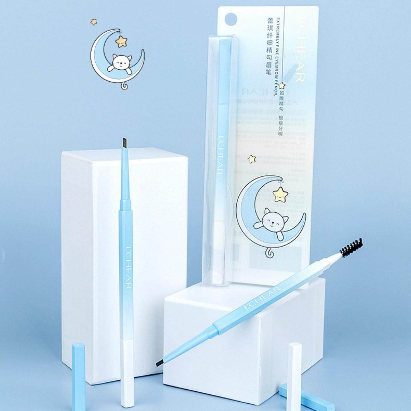 蕾琪 Q3300 纤细精勾眉笔上色自然根根分明黑色深咖浅咖眉笔彩妆